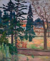 Landscape with Fir Trees