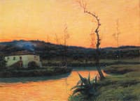 Landscape of the Almonda River, Torres Nova, Portugal