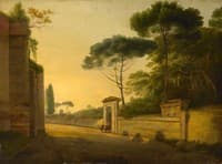 Roadside Scene in Rome (The Ancient Wall between Porta Salaria and Porta Pinciana, Rome)