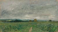 Field of Wheat under a Stormy Sky