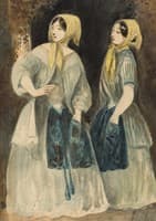 Two Women in Yellow Kerchiefs