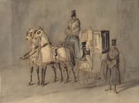 Carriage with Driver and Groom: Autumn