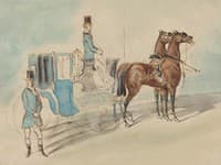 Carriage with Driver and Groom: Spring
