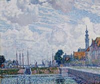 Cloudy Sky over the Harbour of Veere