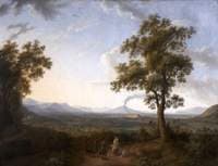 View of the Plain of Caserta Seen from the Royal Belvedere, with Vesuvius in the Distance