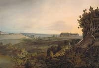 View from the Palatine Hill, looking towards the Pyramid of Caius Cestius