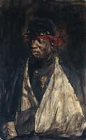 Portrait of Injured KNIL Soldier Kees Pop