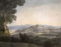 Monte Porzio from the Villa Mondragone, Frascati