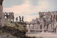 Inside of the Colosseum from the Emperor's seat