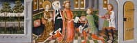 Legend of St Ursula: The Envoys bring the Heathen King's Request to St Ursula's Parents