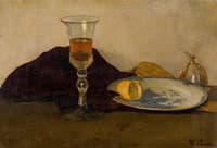 Still life with a Glass of Wine