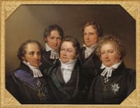 Johan Olof Wallin, Jöns Jacob Berzelius, Frans Michael Franzén, Erik Gustaf Geijer and Esaias Tegnér