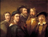 Raffaello Sanzio, Rembrandt van Rijn, Nicolas Poussin, Albrecht Dürer and Peter Paul Rubens