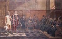 Gustav Vasa before the council in Lübeck