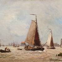 Sailing Boats in the Port of Dordrecht