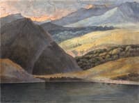 View on Lake Maggiore at Evening