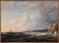 Bark Beating to Windward at Kullaberg