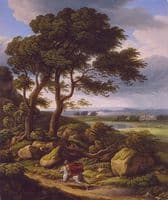 Stormy Landscape with Rider