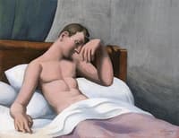 Sick Man in His Bed