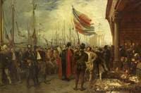 The Call to Arms, Plymouth Quay, 1588