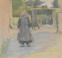 Farmyard with Girl