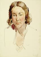 Woman with Downcast Eyes