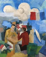 The Conquest of the Air, with Two Figures