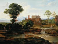 Idealized Italian landscape