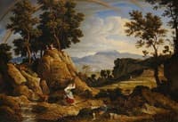 Landscape near Olevano with Rainbow