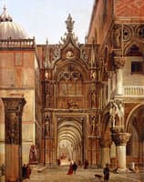 A View from the Plaza San Marco towards the Port della Carta, Venice