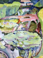 Landscape with a Pond and Water Lilies