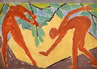 Design for Folding Screen: Adam and Eve
