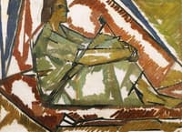 Girl by a Tent