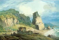 View of Terracina on the Coast Between Rome and Naples