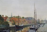 Sailing ships in Frederiksholms Kanal.