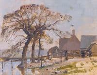 The Church Farm, a Grey Day
