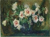 White Flowers in a Vase