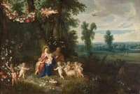 Holy Family with Saint John and the Angels