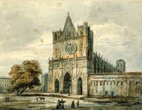 View of Lyon Cathedral (after a print by Jean Baptiste Lallemand)