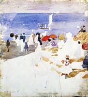 Sketch - Figures on Beach
