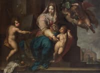Mary with Infant, Saint John and Angels