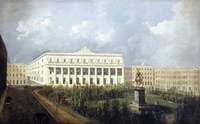 Leicester Square, London, with the Design for a Proposed New Opera House