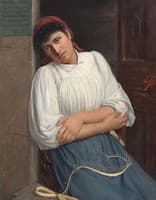 A Young Woman Resting