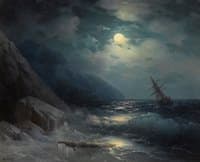 Moonlit Landscape with a Ship