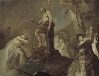 The Baptism of Christ (sketch for a fresco)
