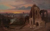 View of Rome with Ruined Church
