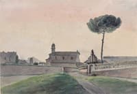 View of the Church of San Pancrazio, Rome, from the South