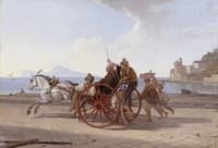 Neapolitan Carriage with Monk