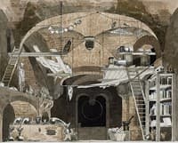 Stage design: A magician's kitchen / The Alchemist workshop