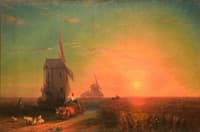 Windmill at Sunset